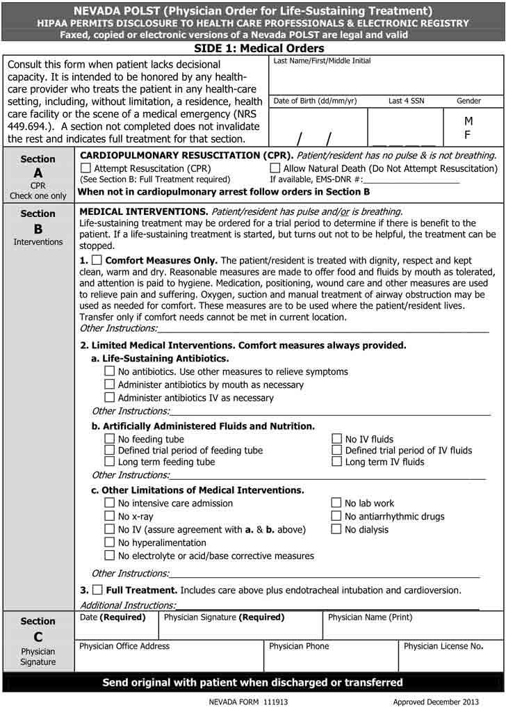Patient Alerts Inc.POLST Registry (Physician Orders for Life